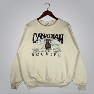 Vintage Canadian Rockies Sweatshirt Crewneck Medium
